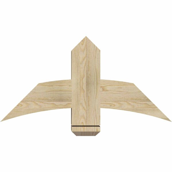 Ekena Millwork Bellingham Rough Sawn Timber Gable Bracket, Douglas Fir, 36"W x 18"H x 6"D x 6"F, 12/12 Pitch GBW036X18X0606BEL00RDF - main